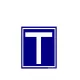 T mágneses tanuló matrica kék – SLH4403