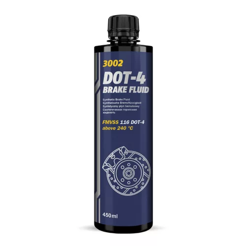 Mannol 3002 DOT-4 szintetikus fékfolyadék – 450 ml
