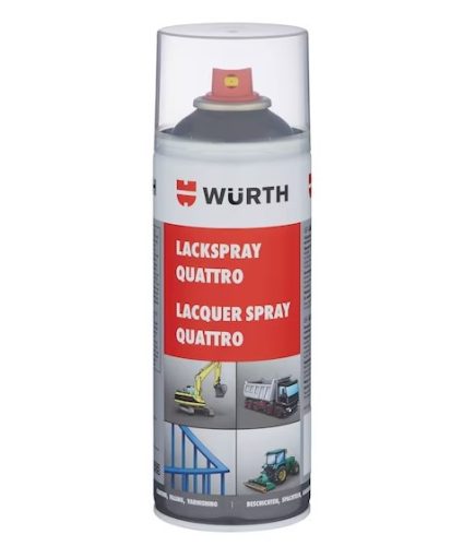 Würth Festékspray Quattro Fekete Ral 9005 400Ml