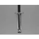 Húzószegecs – alumínium, nagyfejű, háromfelé nyíló – 4,8 × 20 mm – 191070