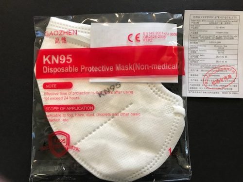 Egészségügyi FFP2/KN95 maszk, 10 db/csomag