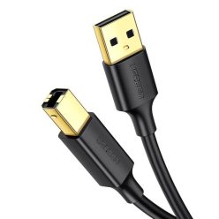   Ugreen Us135 Usb 2.0 Ab Nyomtató Kábel, Aranyozott, 3M (Fekete)