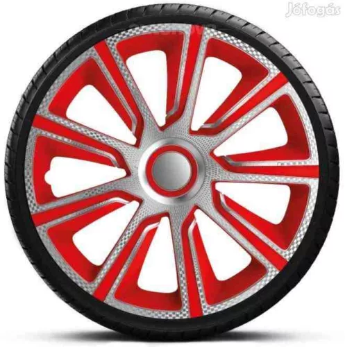 Dísztárcsa – 15" – Veron Carbon Silver Red – 108/201 – J-15