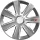 13" GTX Carbon Silver Dísztárcsa 1 db
