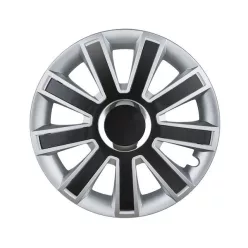 15" Flash Ezüst-Fekete Dísztárcsa 1db