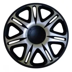13" Nascar Black Silver Dísztárcsa  1 db