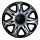 13" Nascar Black Silver Dísztárcsa  1 db
