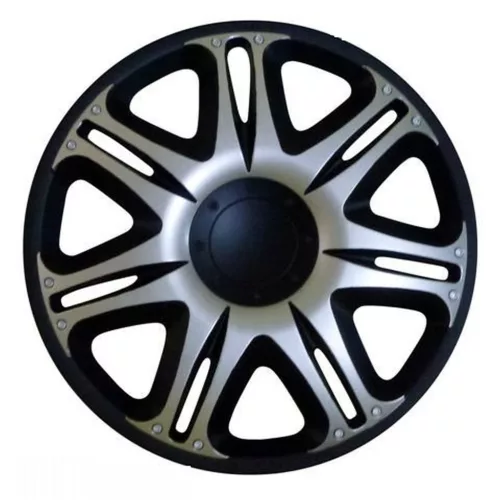 13" Nascar Black Silver Dísztárcsa  1 db