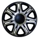 13" Nascar Black Silver Dísztárcsa  1 db