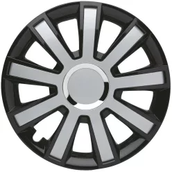   Dísztárcsa – 14" – FLASH 108385 – fekete+ezüst – 1 db