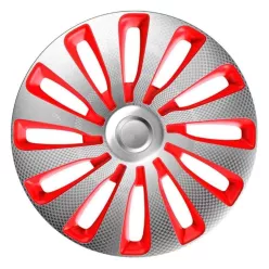 14" Sepang Carbon Silver Red Dísztárcsa  1 db