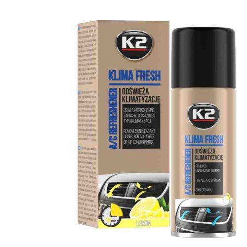 K2 Klímatisztító Spray Citrus Illattal – 150 ml (Klima Fresh K22)