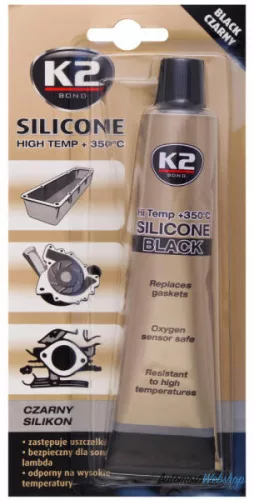 K2 szilikon fekete 85 g
