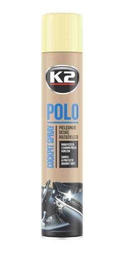 K2 Műszerfalápoló – 750 ml (Vanília Illat, Polo Cockpit K407WA)
