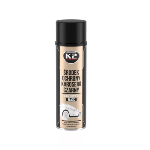 Kavicsfelverődés elleni védőspray – K2 Anti-Gravel, fekete, 500 ml