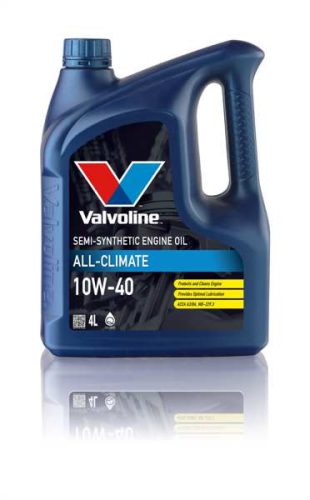 Motorolaj – VALVOLINE – ALL CLIMATE 10W40 – SAE 10W-40, Ásványi olaj, 4 liter