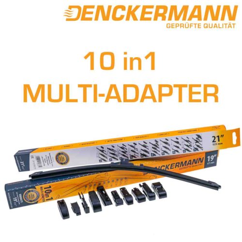 Ablaktörlő lapát flexibilis flat multi 550mm / 22" 10 adapterrel denckermann vm ablaktörlölapát