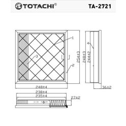 TA-2721/TCH Levegőszűrő