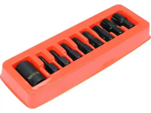 Gépi spline bit készlet YT-10663 9 részes 1/2"
