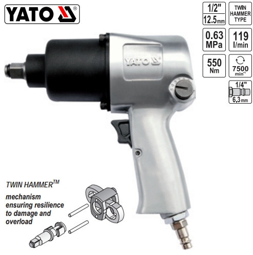 Yt-09511 légkulcs 1/2" 550nm