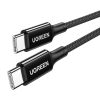 UGREEN 15276 2 x USB-C Kábel, 1,5m (fekete)