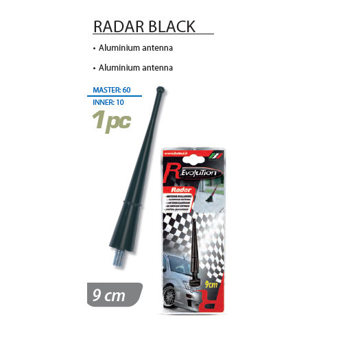 9 cm fekete antenna