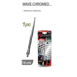 Alumínium antennaszár – 16 cm, króm