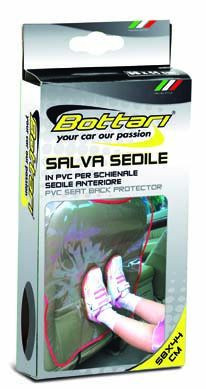 Ülésvédő hátsó – PVC 58×44 cm fekete 12199