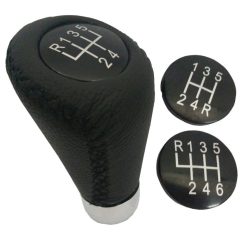   Váltógomb fekete bőrből, sebességjelöléssel (5 és 6 fokozat), Race 17441