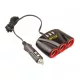 Szivargyújtó elosztó hármas + 3 USB 30328