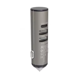   Szivargyújtó töltő 2 USB és 1 USB-C porttal, 3,4A (30213)