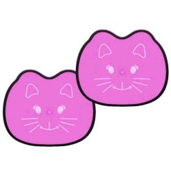   Autós oldalsó napvédő rózsaszín cica mintával, 2 db-os