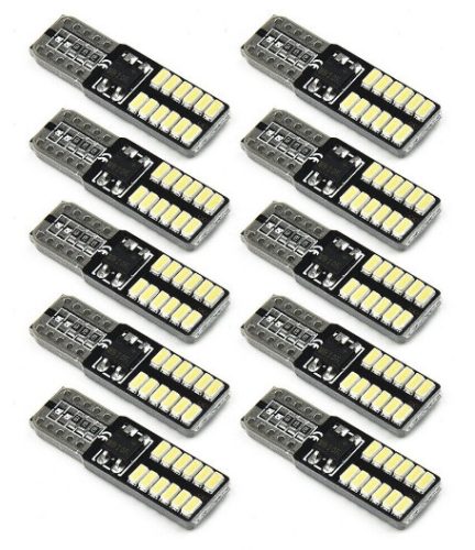 SMD-T10-24SMD 10db-os - fehér - 12V CANBUS