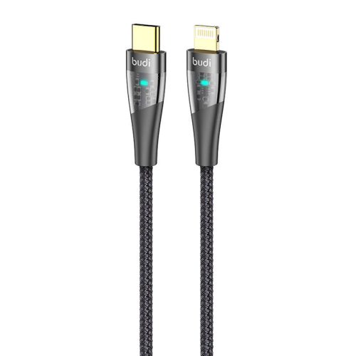 Budi 20 W USB-C villámkábel, 1,5 m (fekete)