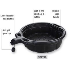 Olajleeresztő Tálca Műanyag  16L