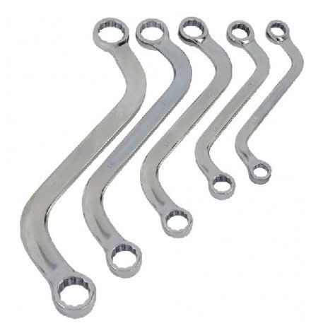 NE00198 S-alakú csillagkulcs készlet 10–19 mm, 5 db