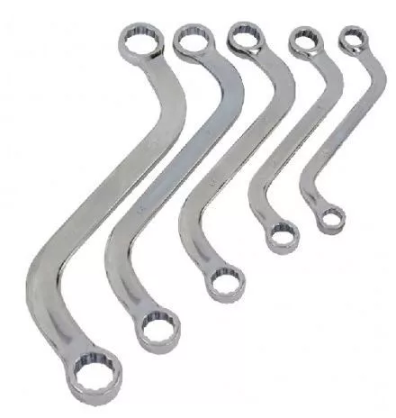 NE00198 S-alakú csillagkulcs készlet 10–19 mm, 5 db