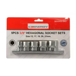   NE00422-SK5 dugókulcs crova készlet 6 lap 3/8" 13–21 mm