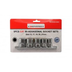   NE00424-SK5 dugókulcs crova készlet 12 lap 3/8" 13–21 mm