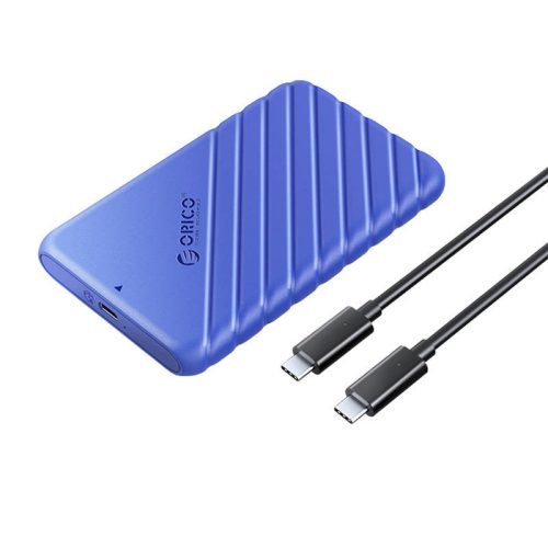 Orico 2,5" HDD/SSD ház, 6 Gbps, USB-C 3.1 Gen1 (kék)