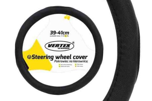 Kormányvédő 39-41cm fekete pöttyös varrott – A-01366