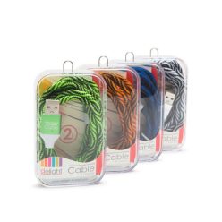   Delight 55439A Micro USB Adat- és Töltőkábel, 2 m, Szövet Borítással