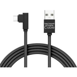   Delight 55444C-BK USB Type-C Adat- és Töltőkábel, 2 m, Fekete