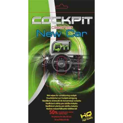 Q11 műszerfaltisztító és ápoló kendő – New Car illatú, 30 db