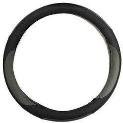 Kormányvédő műbőr, szürke-fekete – HB27515-GR