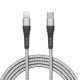 Delight 55434-1 iPhone Lightning - USB Type-C Adat- és Töltőkábel, 1 m, Szürke