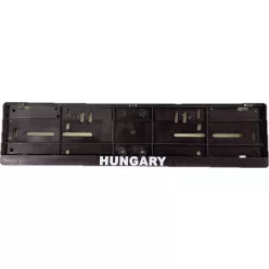   Alsó léces rendszámtábla tartó "Hungary" felirattal