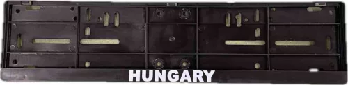 Alsó léces rendszámtábla tartó "Hungary" felirattal