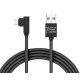 Delight 55444M-BW Micro USB Adat- és Töltőkábel, 2 m, Fehér