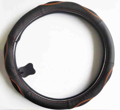 Kormányvédő HD bőr narancs/fekete – 5057A